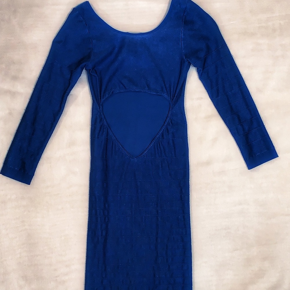 Blue babe, mini dress.